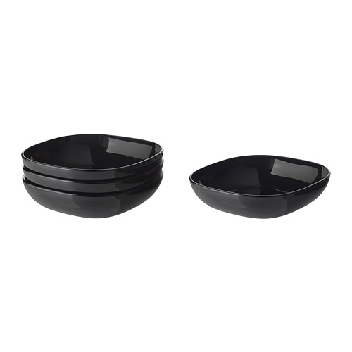 BACKIG - deep plate, black | IKEA Taiwan Online - PE730103_S4