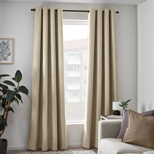 BIRTNA block-out curtains, 1 pair