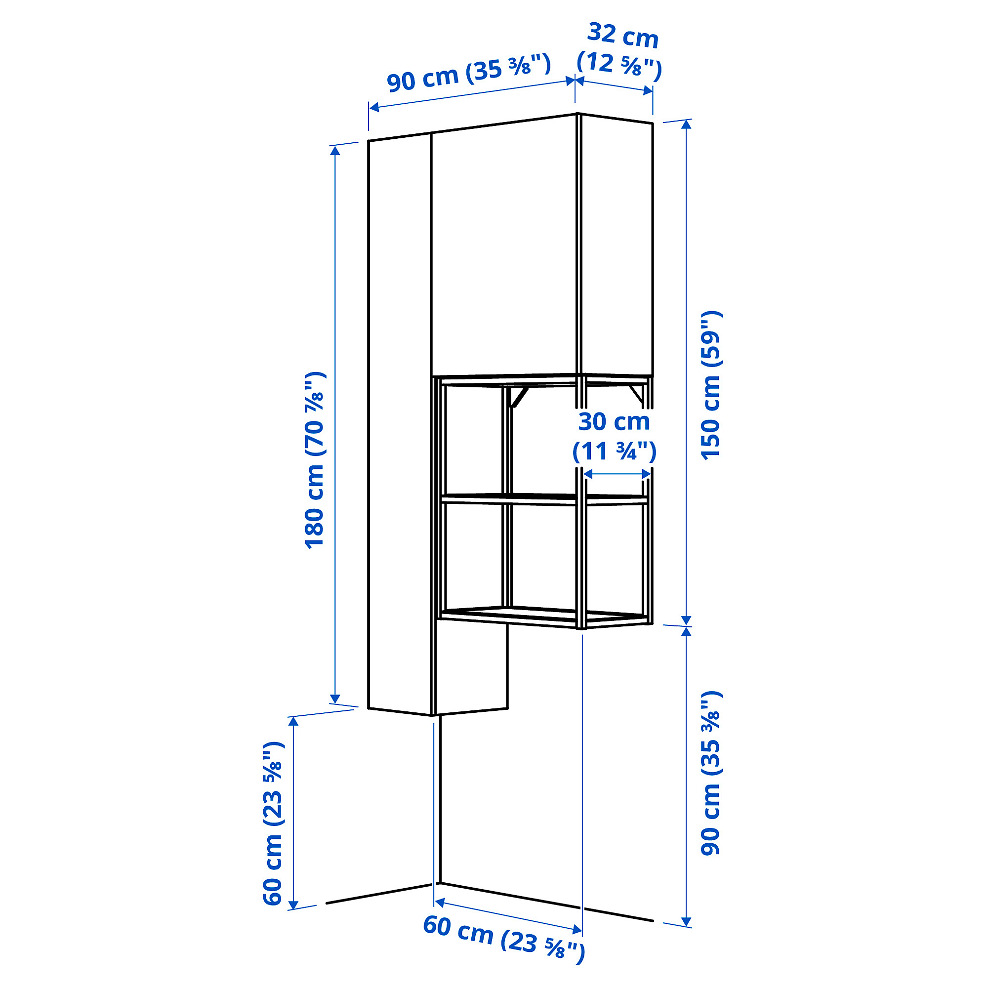 ENHET storage combination