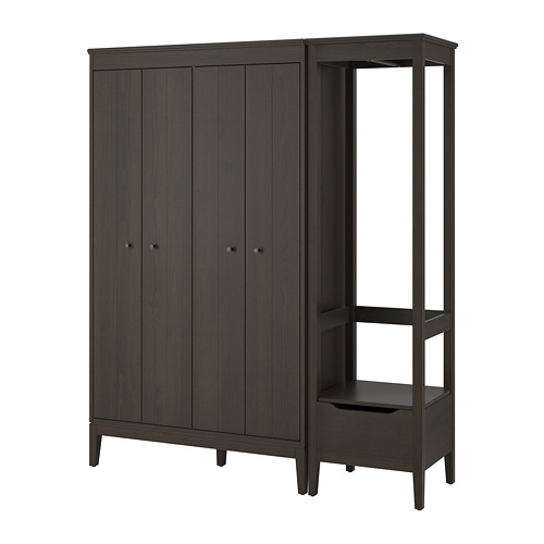 IDANÄS - 衣櫃/衣櫥組合, 深棕色 | IKEA 線上購物 - PE784013_S4