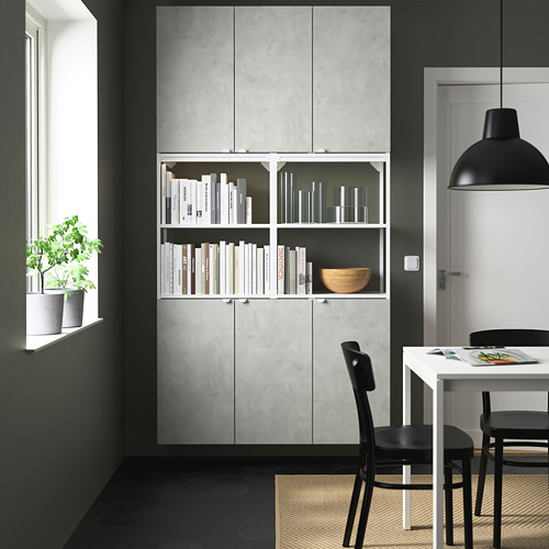ENHET - wall storage combination, white/concrete effect | IKEA Taiwan Online - PE784053_S4