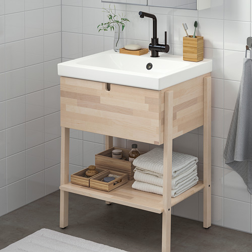 VILTO/ODENSVIK - sink cabinet with 1 drawer, birch/LUNDSKÄR tap | IKEA Taiwan Online - PE784035_S4