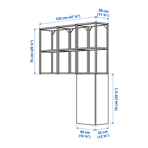 ENHET - storage combination for laundry, white/concrete effect | IKEA Taiwan Online - PE784057_S4