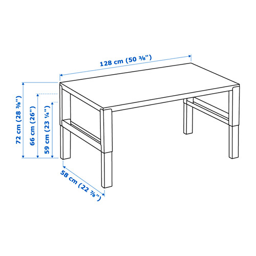 PÅHL - desk, white | IKEA Taiwan Online - PE639536_S4