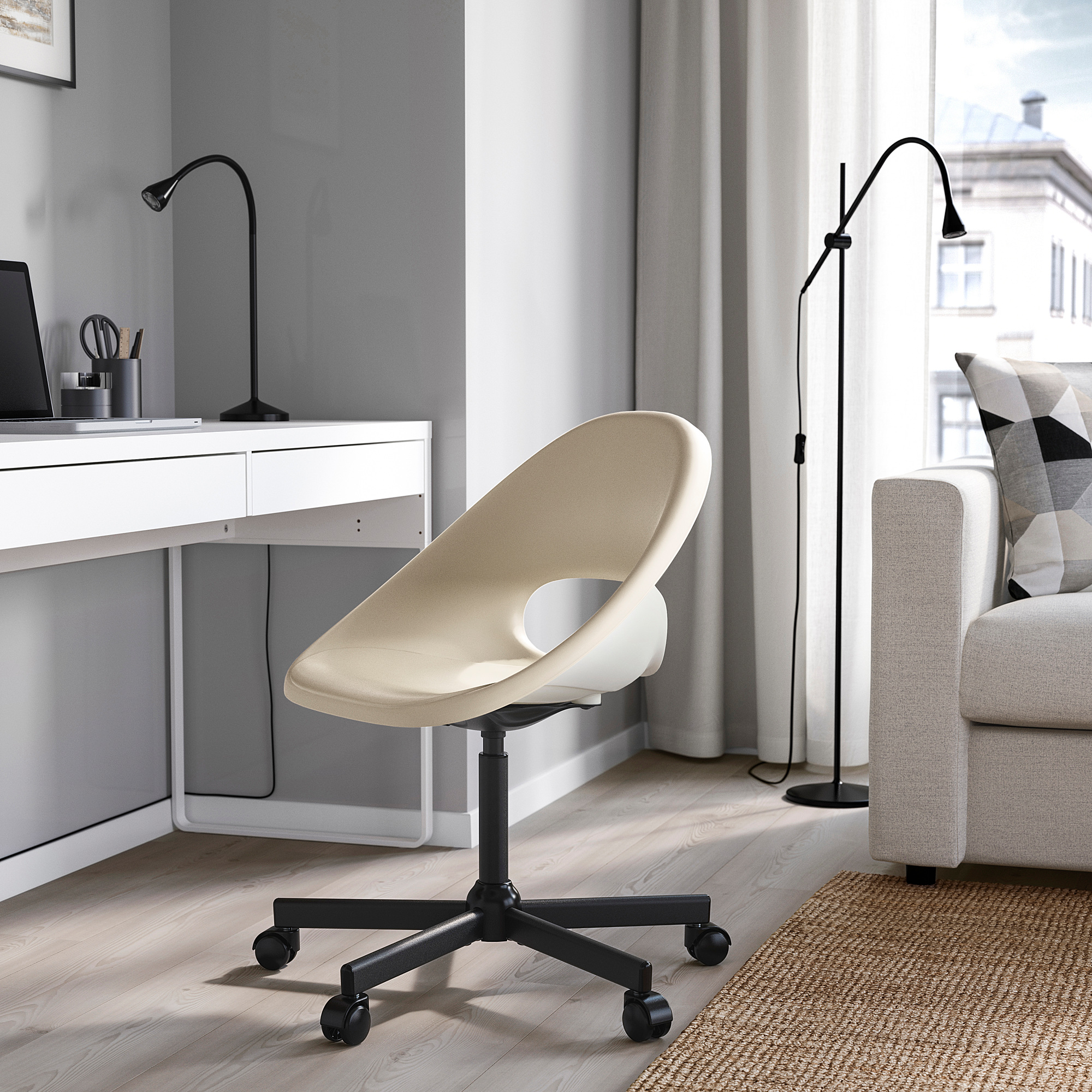 ELDBERGET/MALSKÄR swivel chair