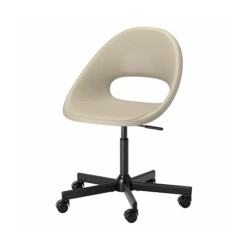 ELDBERGET/MALSKÄR - 旋轉椅, 米色/黑色 | IKEA 線上購物 - PE772637_S4