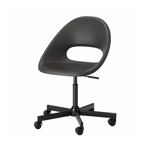 ELDBERGET/MALSKÄR - 旋轉椅, 深灰色/黑色 | IKEA 線上購物 - PE772629_S4