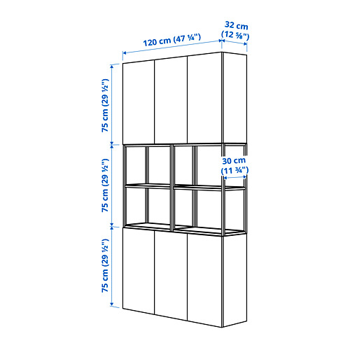 ENHET - wall storage combination, white/concrete effect | IKEA Taiwan Online - PE784117_S4