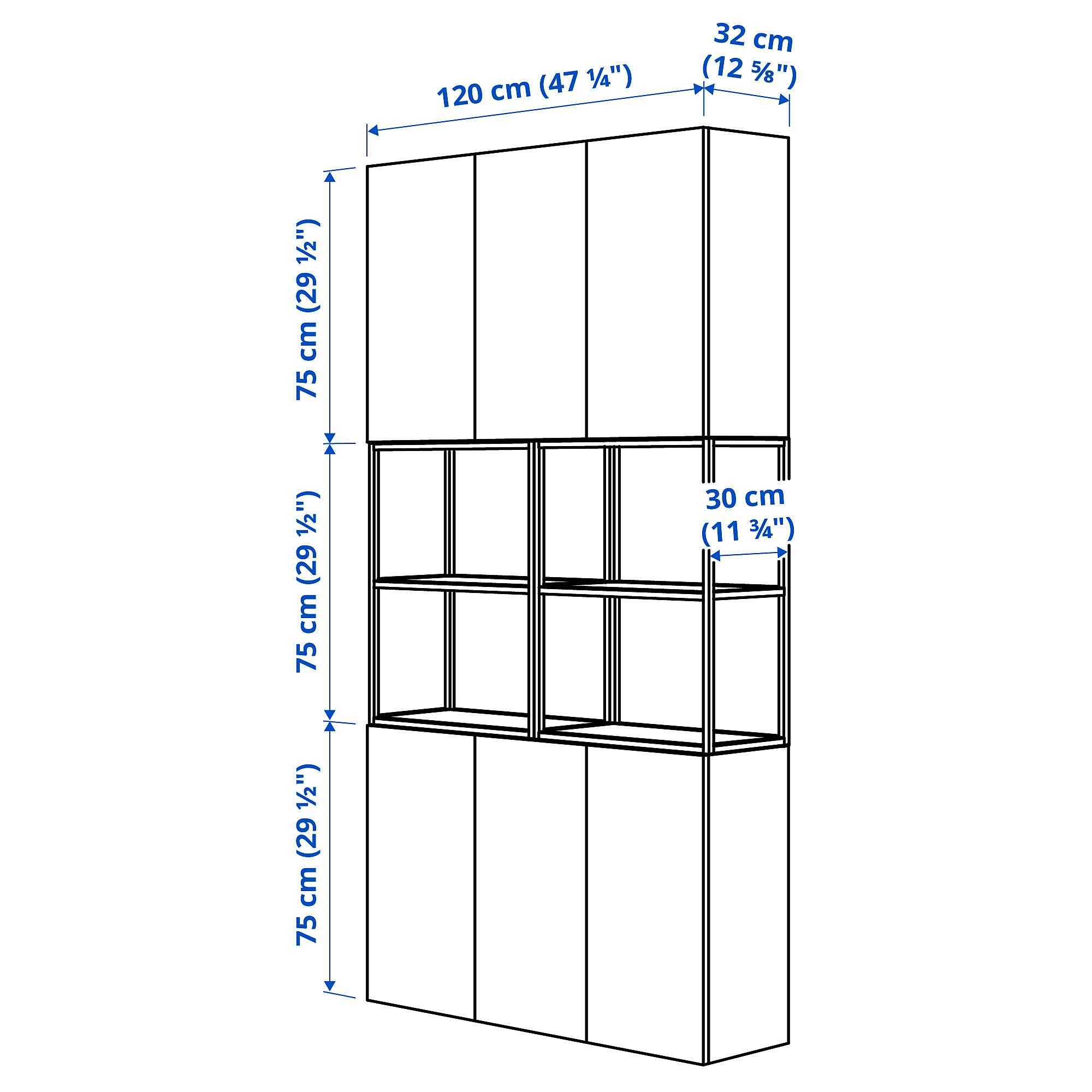 ENHET wall storage combination