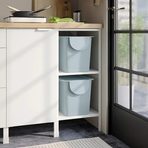 TRÖSKNING bin with lid