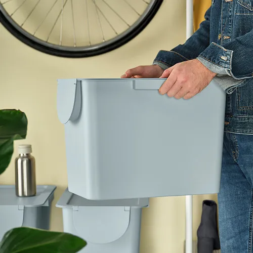 TRÖSKNING bin with lid