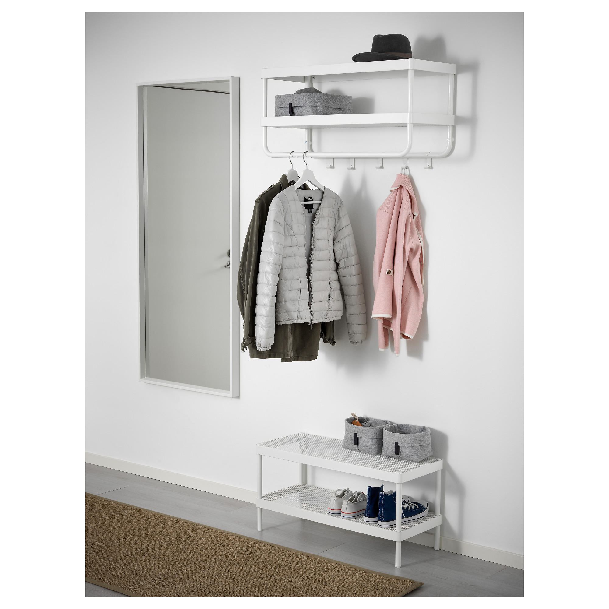 Mackapar 衣帽架 白色 Ikea 線上購物