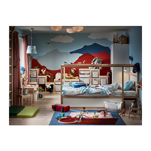 KURA - 翻轉式兒童床, 白色/松木 | IKEA 線上購物 - PH164781_S4