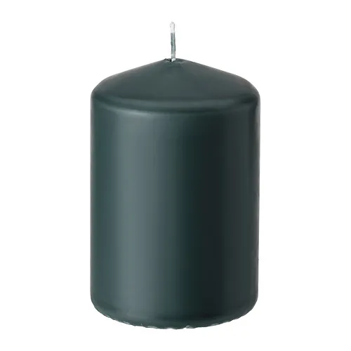 LÄTTNAD - 柱狀蠟燭, 深灰綠色, 10 公分 | IKEA 線上購物 - PE940179_S4