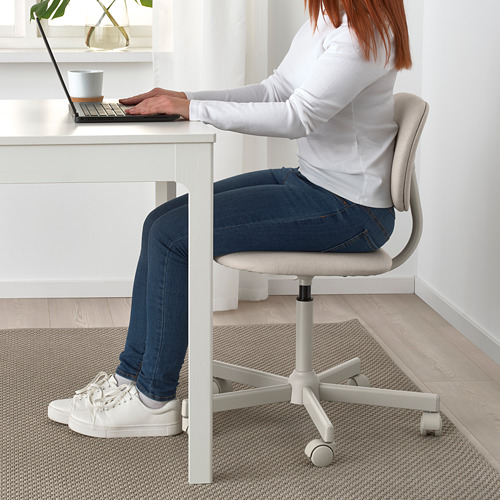 BLECKBERGET - swivel chair, Idekulla beige | IKEA Taiwan Online - PE776008_S4