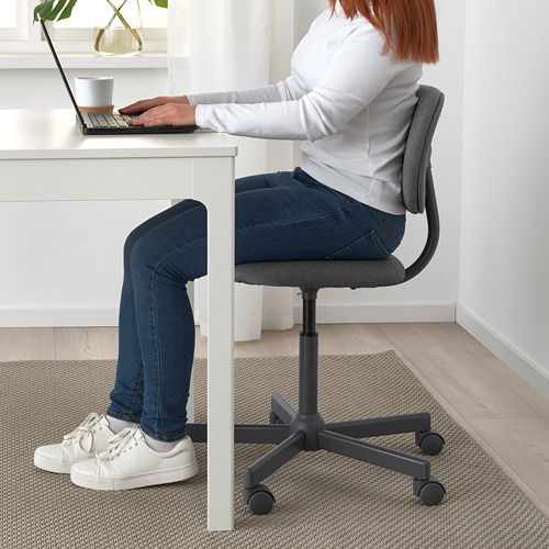 BLECKBERGET - 電腦椅, Idekulla 深灰色 | IKEA 線上購物 - PE776014_S4
