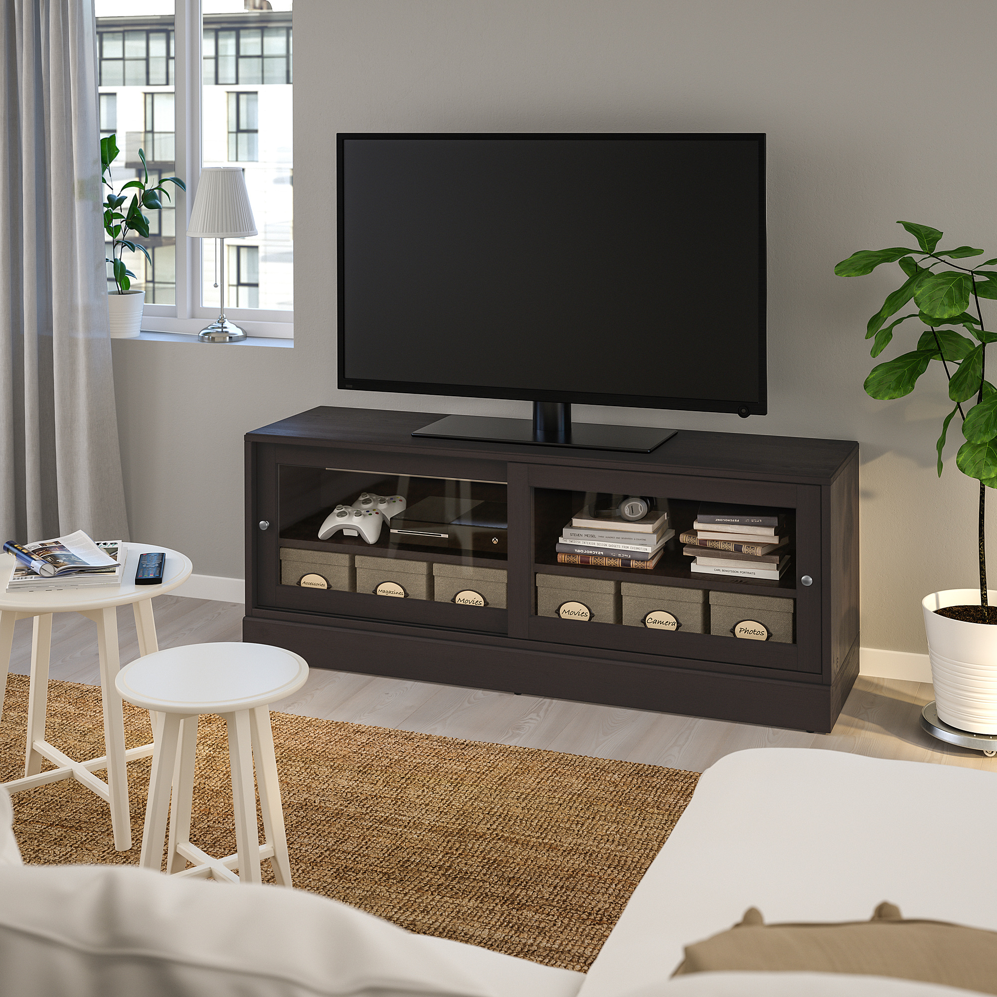 HAVSTA TV bench with plinth