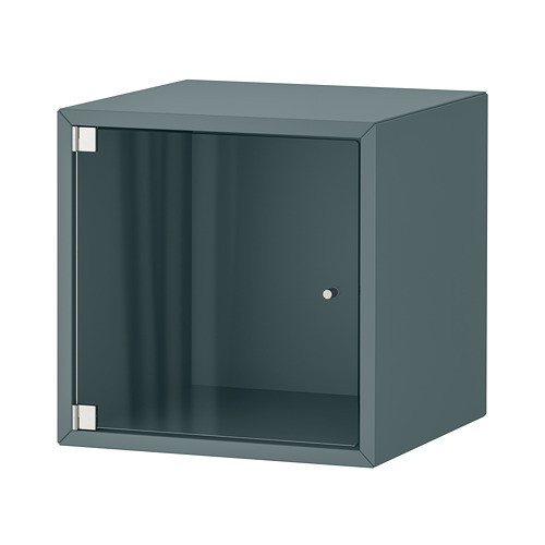 EKET - wall cabinet with glass door, grey-turquoise | IKEA Taiwan Online - PE784340_S4