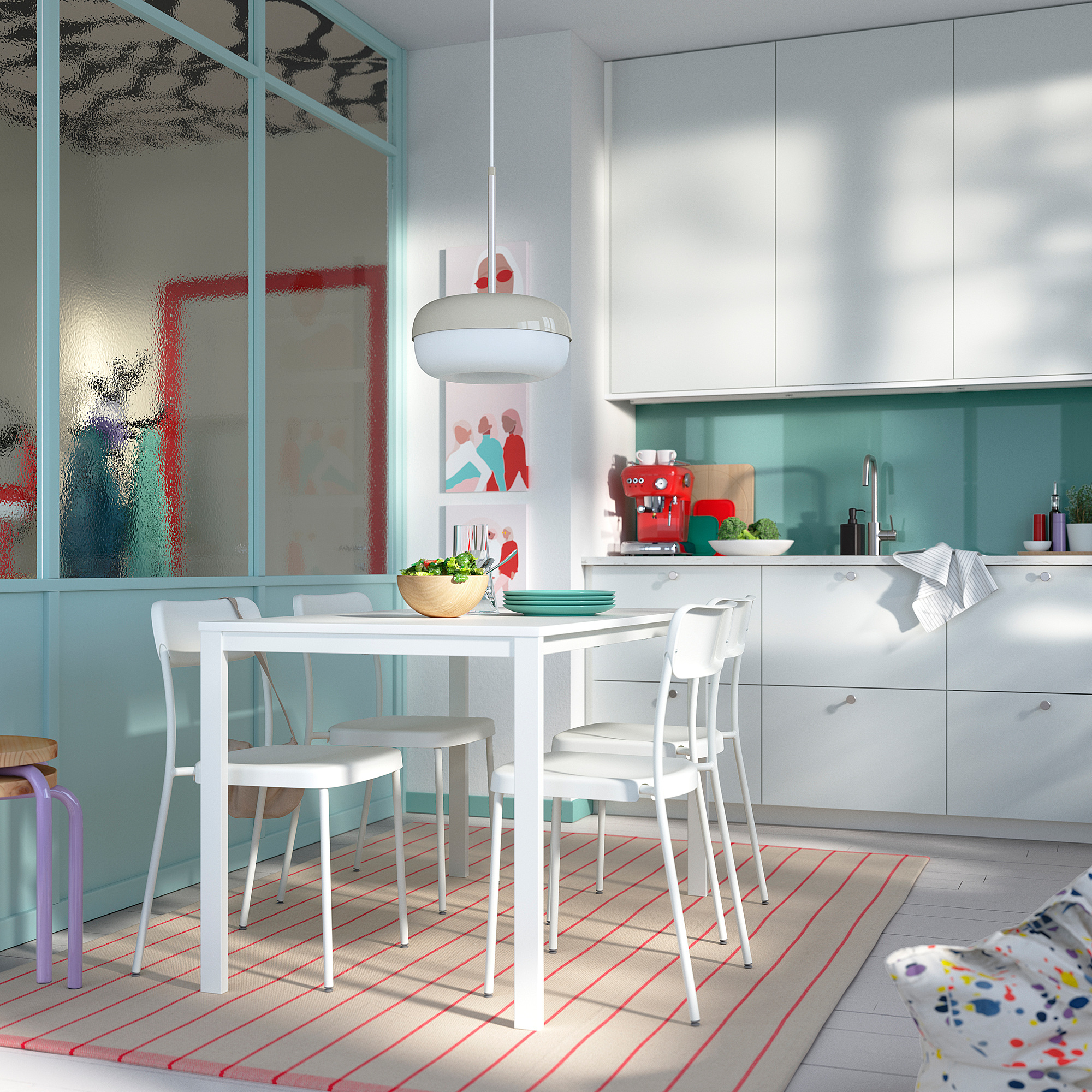 VIHALS/VIHALS table and 4 chairs