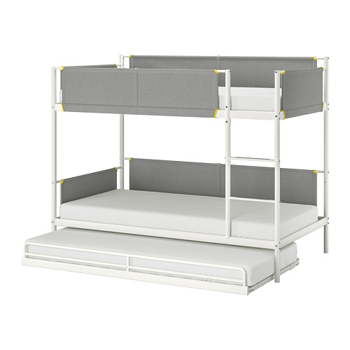 VITVAL bunk bed frame with underbed