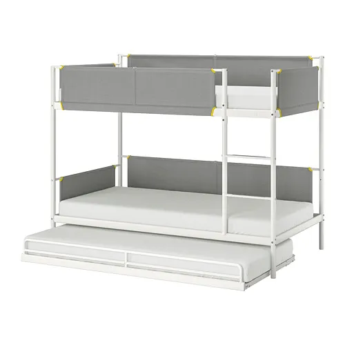 VITVAL - 上下舖床框附活動子床, 白色/淺灰色, 90x200 公分 | IKEA 線上購物 - PE730293_S4