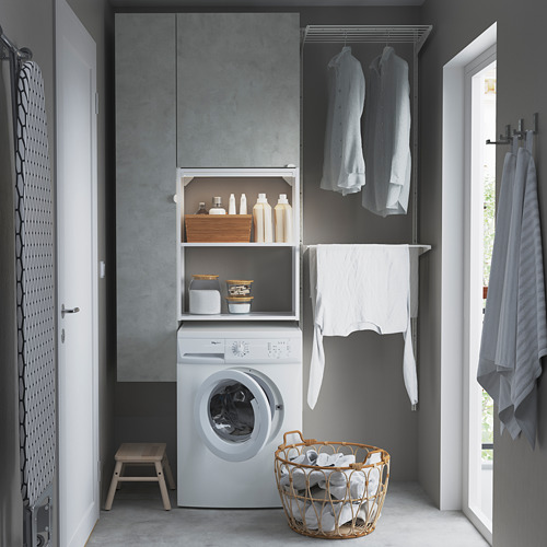 ENHET - 洗衣間儲物組合, 白色/仿混凝土 | IKEA 線上購物 - PE784449_S4