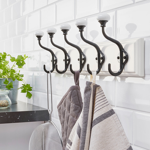 LANDKRABBA rack with 5 hooks