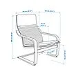 POÄNG armchair and footstool