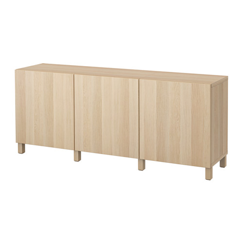 BESTÅ - storage combination with doors, Lappviken white stained oak effect | IKEA Taiwan Online - PE574376_S4