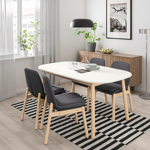 VEDBO - dining table, white | IKEA Taiwan Online - PE772753_S4