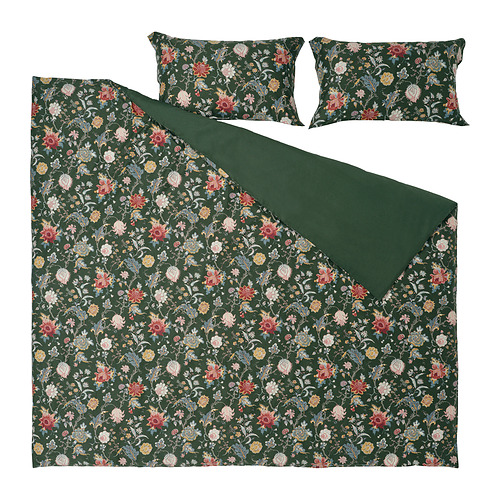 NÄSSELKLOCKA duvet cover and 2 pillowcases