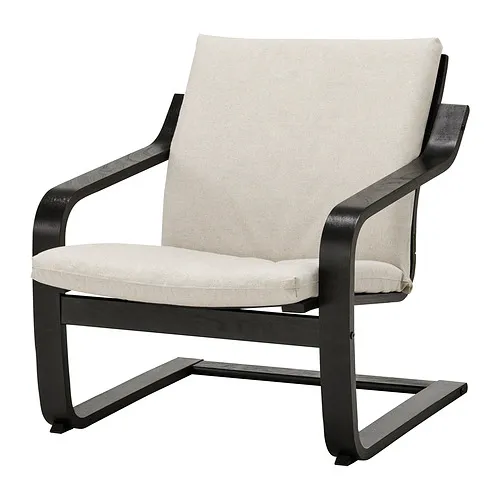 POÄNG - 低背扶手椅, 黑棕色/Katorp 自然色/米色 | IKEA 線上購物 - PE940397_S4