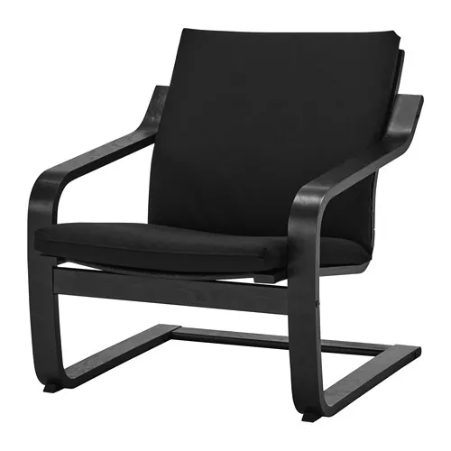 POÄNG - 低背扶手椅, 黑棕色/Vissle 黑色 | IKEA 線上購物 - PE940398_S4