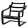 POÄNG - armchair frame with low back, black-brown | IKEA Taiwan Online - PE940402_S1
