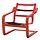 POÄNG - 低背扶手椅框架, 紅色 | IKEA 線上購物 - PE940404_S1