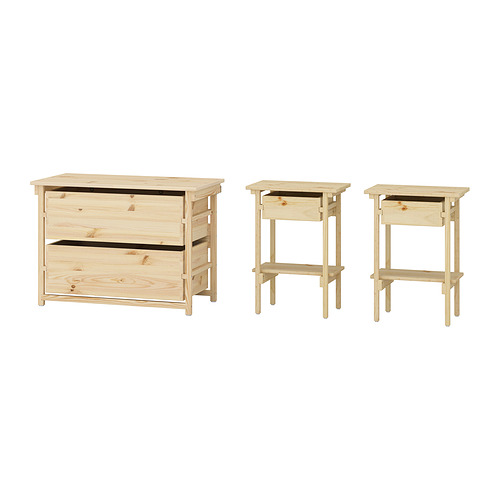 KRONÖREN 臥室家具 3件組