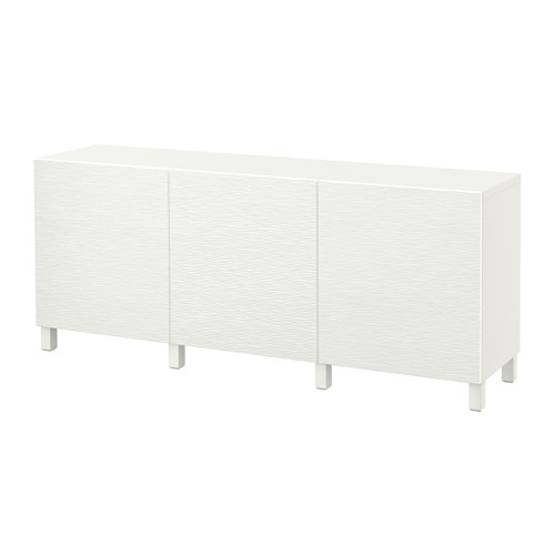 BESTÅ - storage combination with doors, white/Laxviken white | IKEA Taiwan Online - PE574460_S4