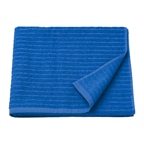 VÅGSJÖN - bath towel, bright blue, 70x140 cm | IKEA Taiwan Online - PE911877_S4