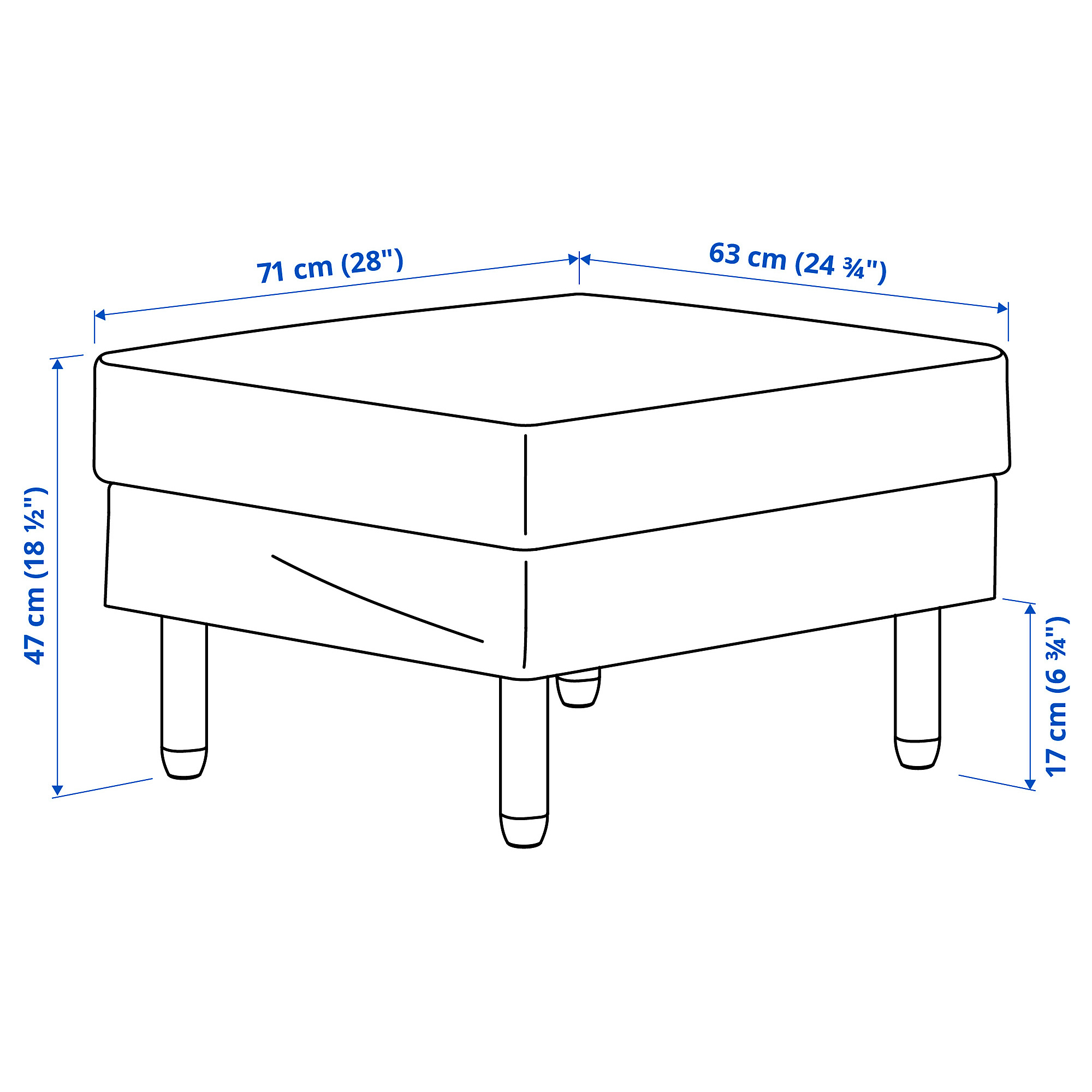 SALTSJÖBADEN footstool
