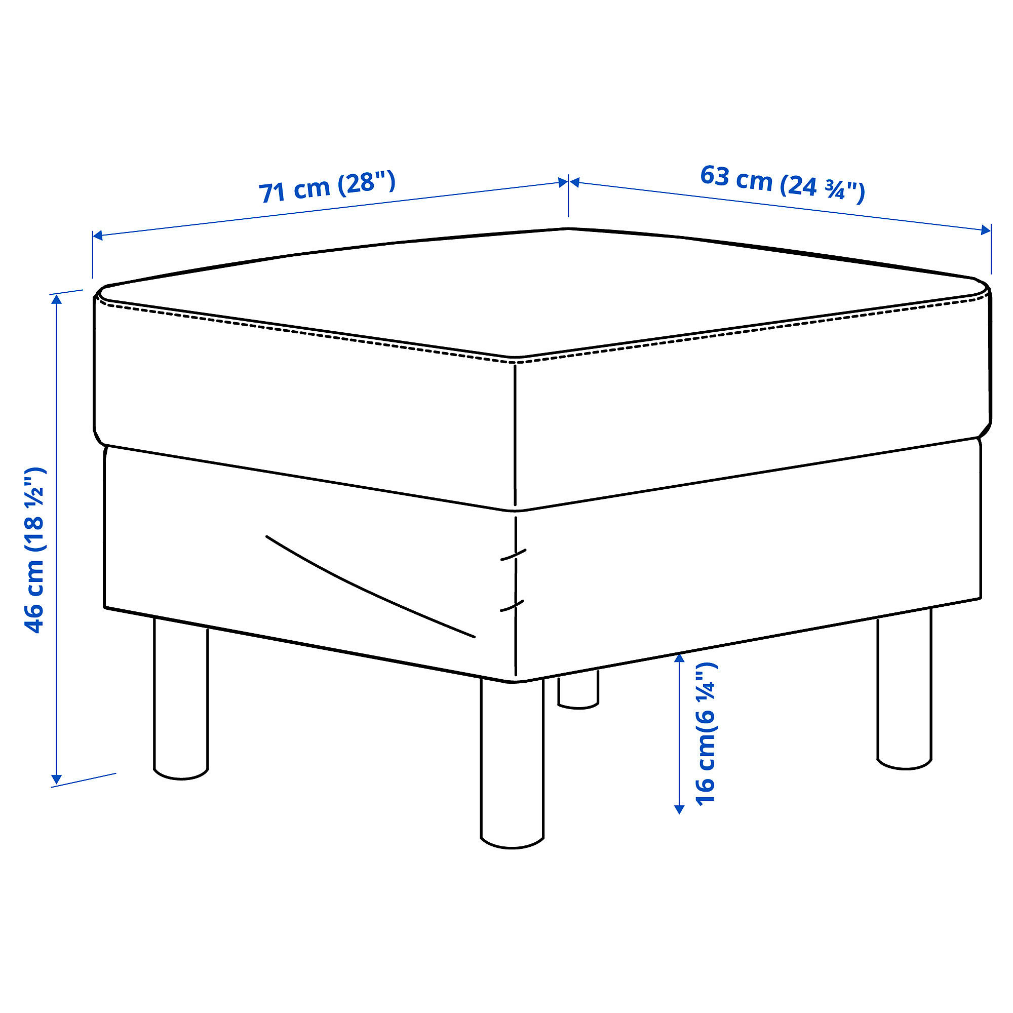SALTSJÖBADEN footstool