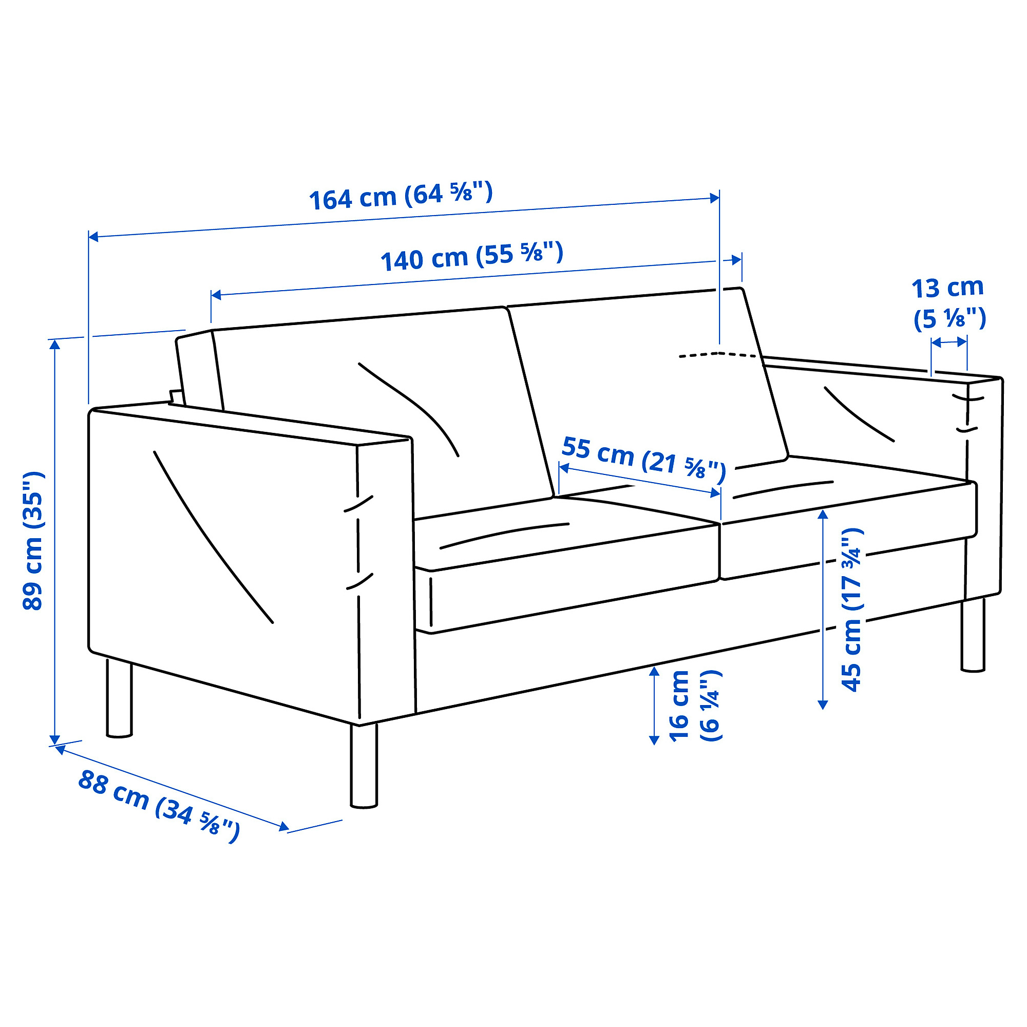 SALTSJÖBADEN 雙人座沙發