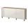 BESTÅ - storage combination with doors, white stained oak effect/Selsviken high-gloss/white | IKEA Taiwan Online - PE574490_S1