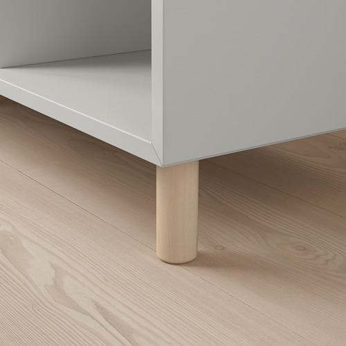 EKET - cabinet combination with legs, light grey/wood | IKEA Taiwan Online - PE784647_S4