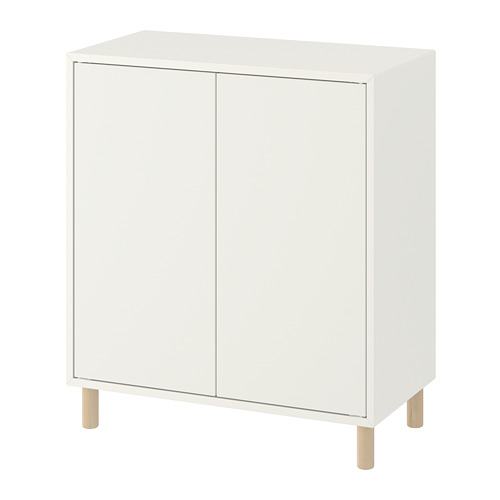 EKET - 附櫃腳收納櫃組合, 白色/木質 | IKEA 線上購物 - PE784665_S4