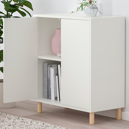 EKET - 附櫃腳收納櫃組合, 白色/木質 | IKEA 線上購物 - PE784667_S4