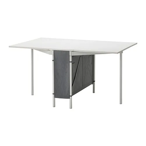 KALLHÄLL - 附儲物折疊桌, 白色/淺灰色, 33/89/145x98 公分 | IKEA 線上購物 - PE829990_S4