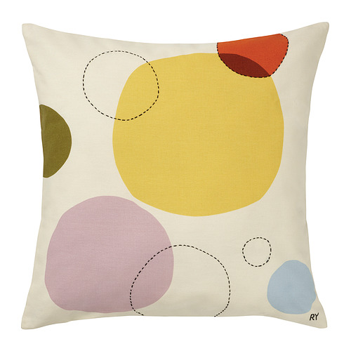 KAFFERLILJA/ÄNGSMÄTARE - 靠枕套, 手工製/圓形 彩色 | IKEA 線上購物 - PE830002_S4