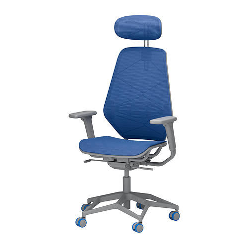 STYRSPEL - gaming chair, blue/light grey | IKEA Taiwan Online - PE872044_S4