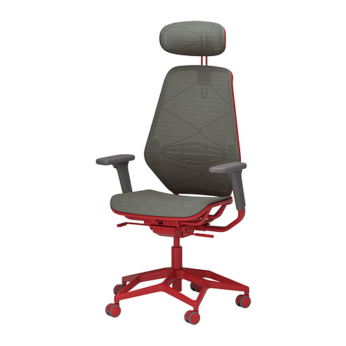 STYRSPEL - gaming chair, grey/red | IKEA Taiwan Online - PE872045_S4