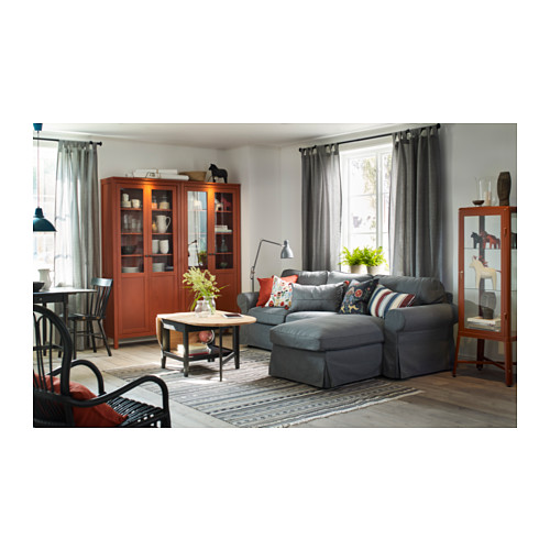 LENDA - 窗簾附布腰 2件裝, 灰色 | IKEA 線上購物 - PH138895_S4